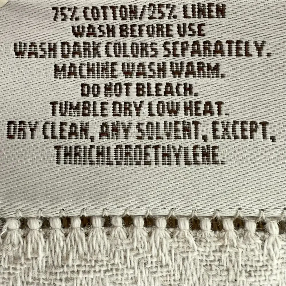 Portuguese Linen Damask Table Runner Hemstitch Neutral 88 x 14.5 MiCasaEstuCasa